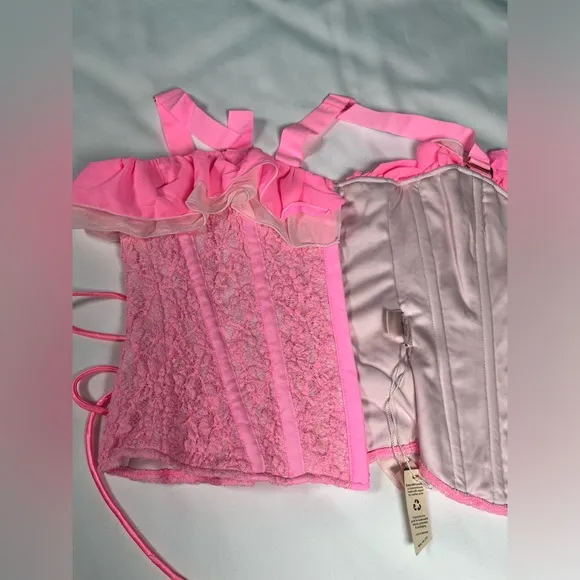 REVOLVE/We are hah Size S Seams Like princes corset Rose Quartz/ pink NWT