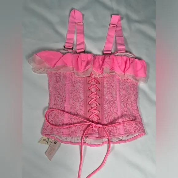 REVOLVE/We are hah Size S Seams Like princes corset Rose Quartz/ pink NWT