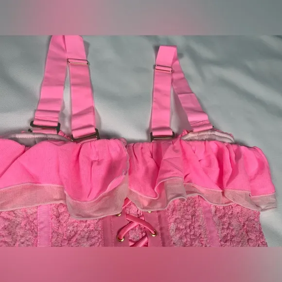 REVOLVE/We are hah Size S Seams Like princes corset Rose Quartz/ pink NWT