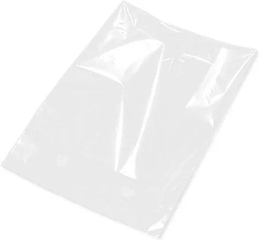 RiteSource - 7" 3" x 16" Clear 8 lb Poly Bags, 500/bx - GP8
