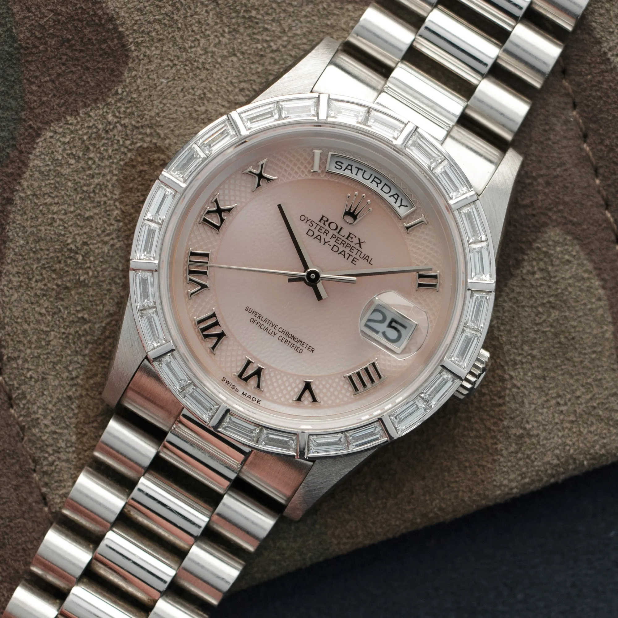 Rolex Platinum Day-Date Mother of Pearl Watch Ref. 18366