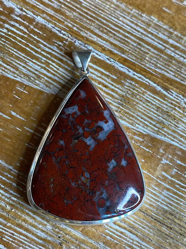Rose Patterned Red Moss Agate