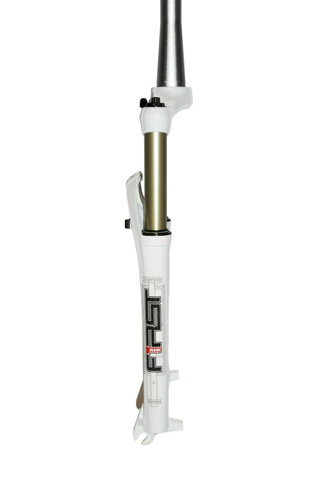 RST First 30 26" MTB Tapered Air Fork - 100mm Travel - Remote Lockout - White