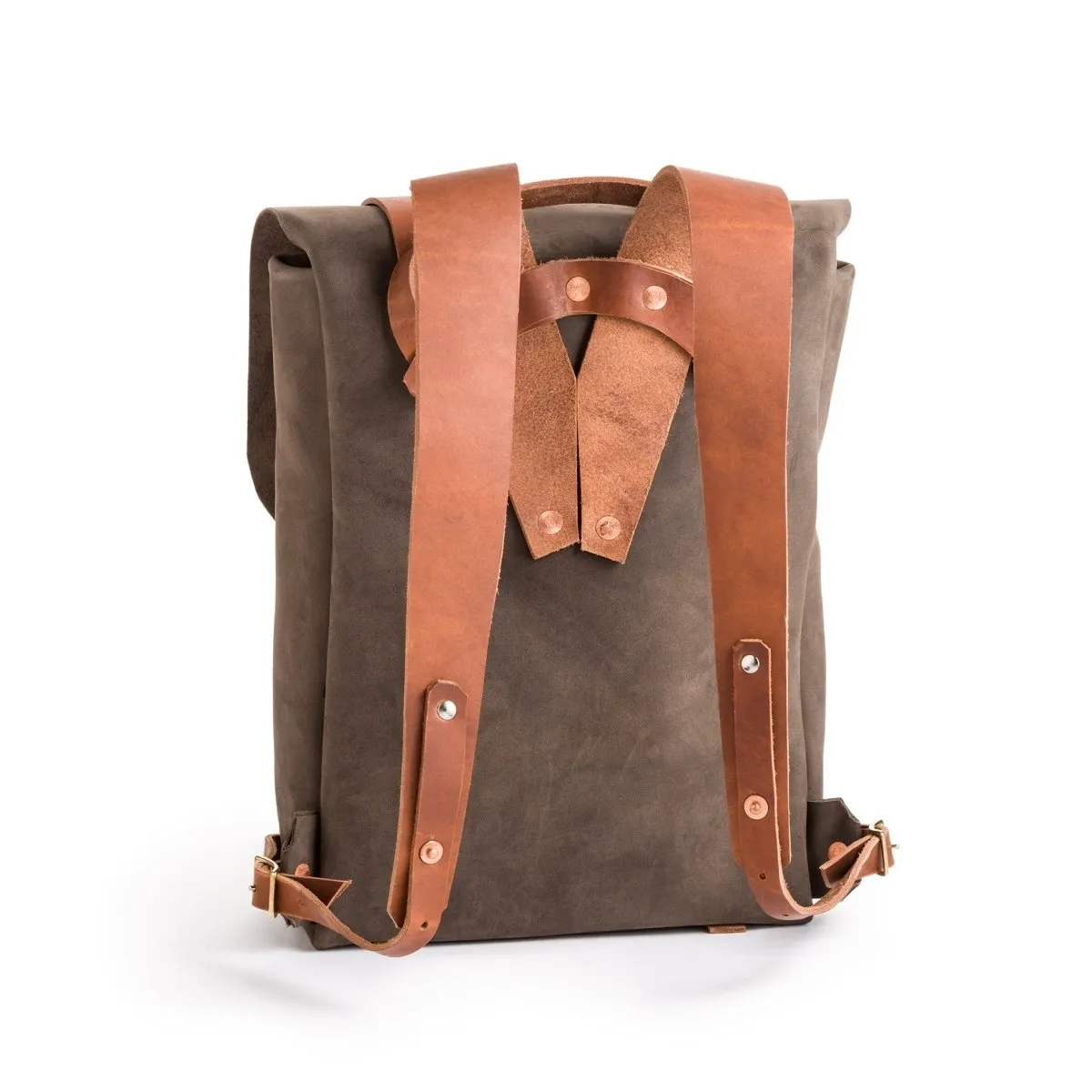 Rustic Leather Backpack