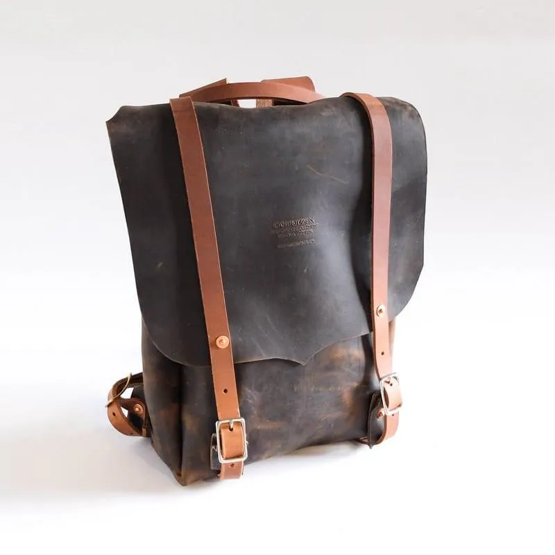 Rustic Leather Backpack