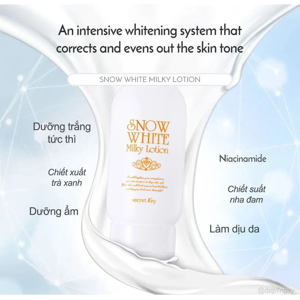 Sữa Dưỡng Thể Snow White Milky Lotion Secret Key 120g