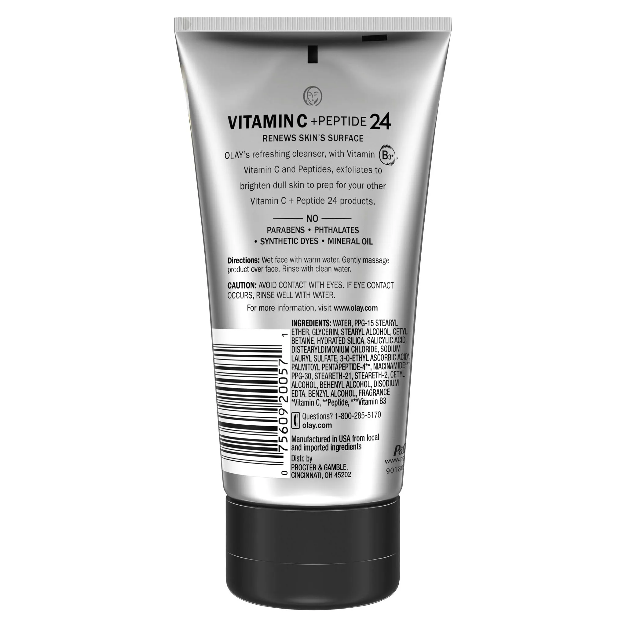 Sữa Rửa Mặt Sáng Da Olay Vitamin C Peptide 24 Facial Cleanser 150ml