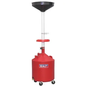 Sealey 80L Mobile Oil Drainer - Gravity Discharge - B