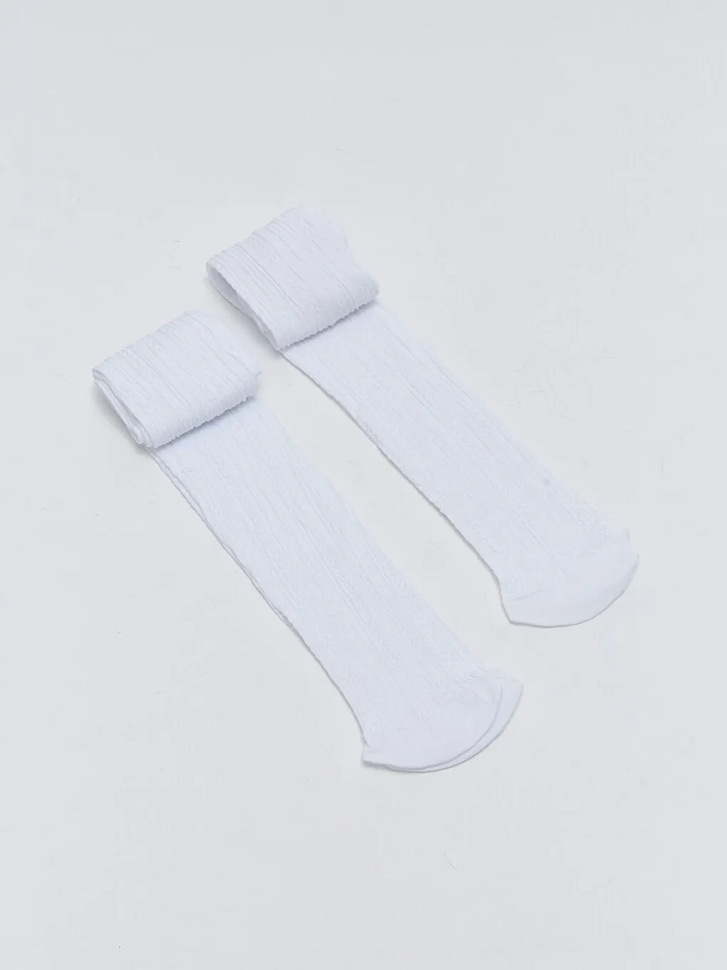 Self-patterned Girl's Pantyhose 2-pack