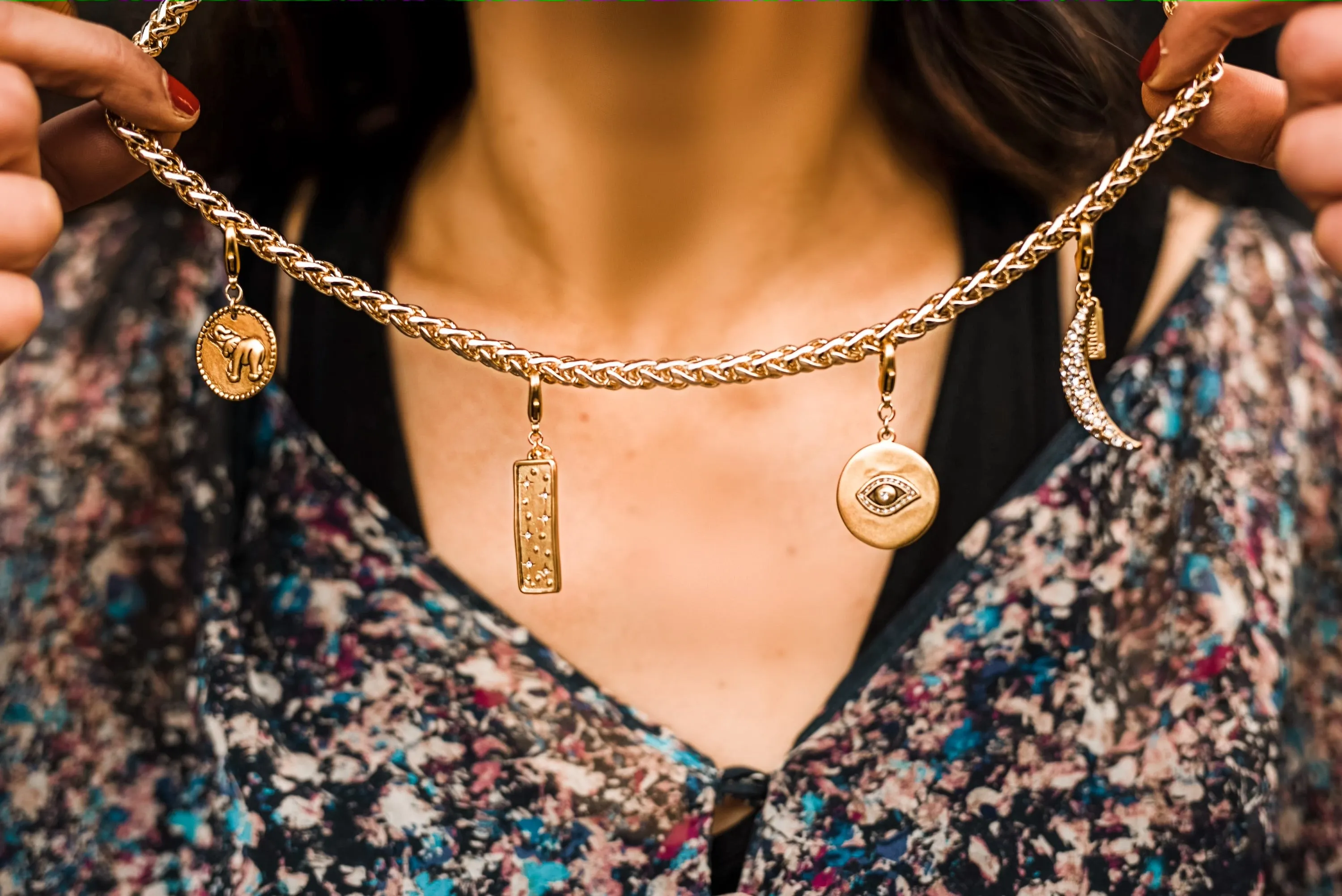 SEQUIN x PRETTY CONNECTED Charm & Necklace to Mask Chain Set