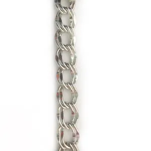 Silver Charm Link Chain by the Inch (#3018)