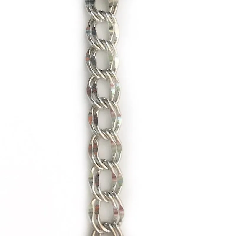 Silver Charm Link Chain by the Inch (#3018)