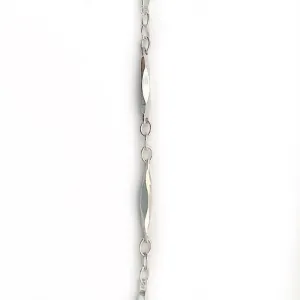 Silver Station Link Chain by the Inch (#3012)