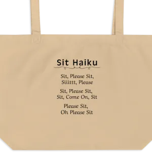 Sit Haiku X-Large Tote/ Shopping Bags