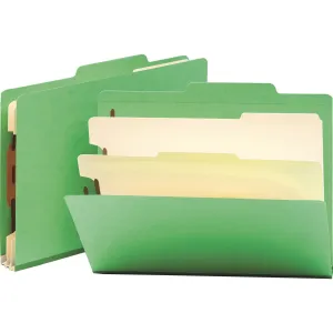 Smead Colored 2/5 Tab Cut Letter Recycled Classification Folder
