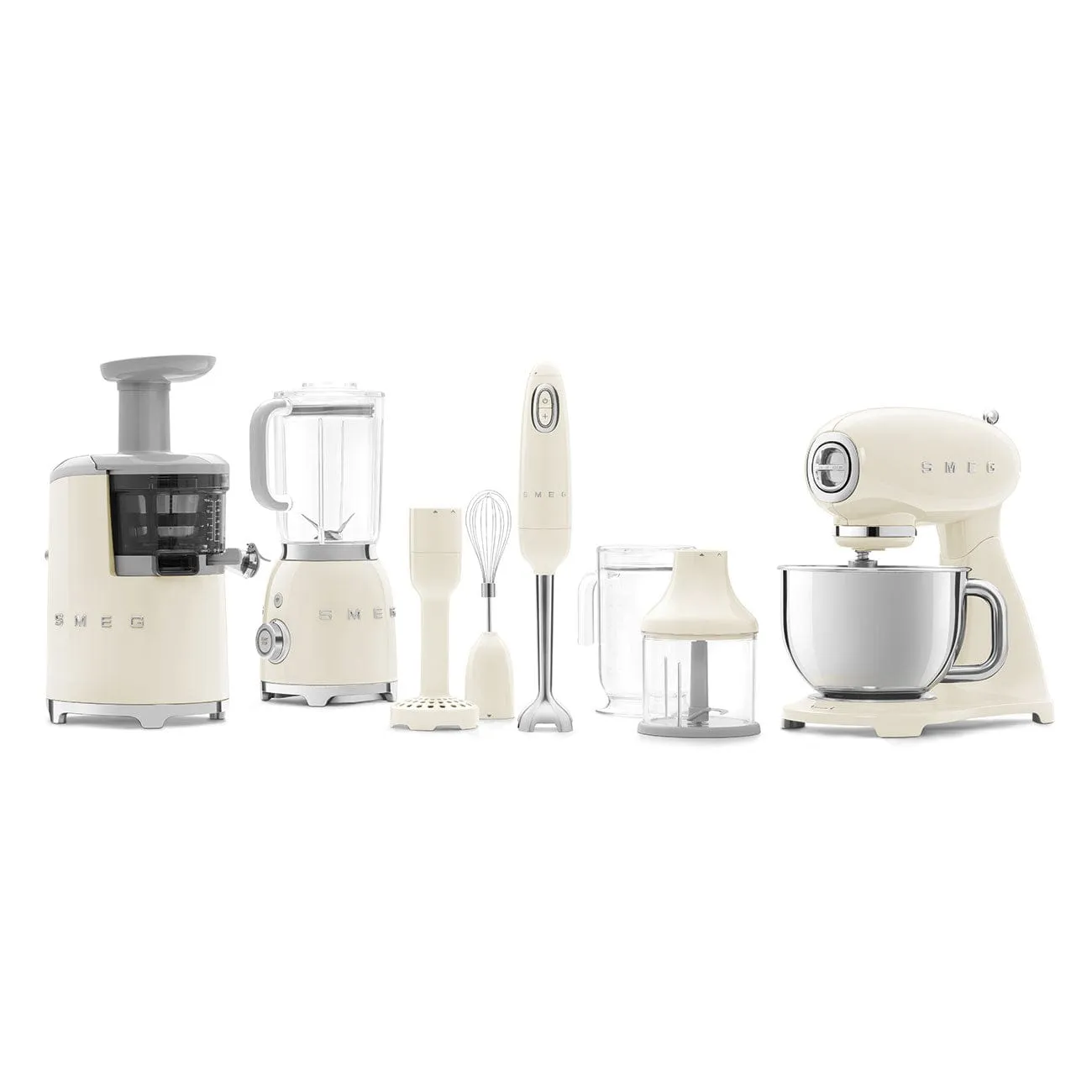 Smeg 50's Style Retro Stand Mixer Cream SMF03CRSA