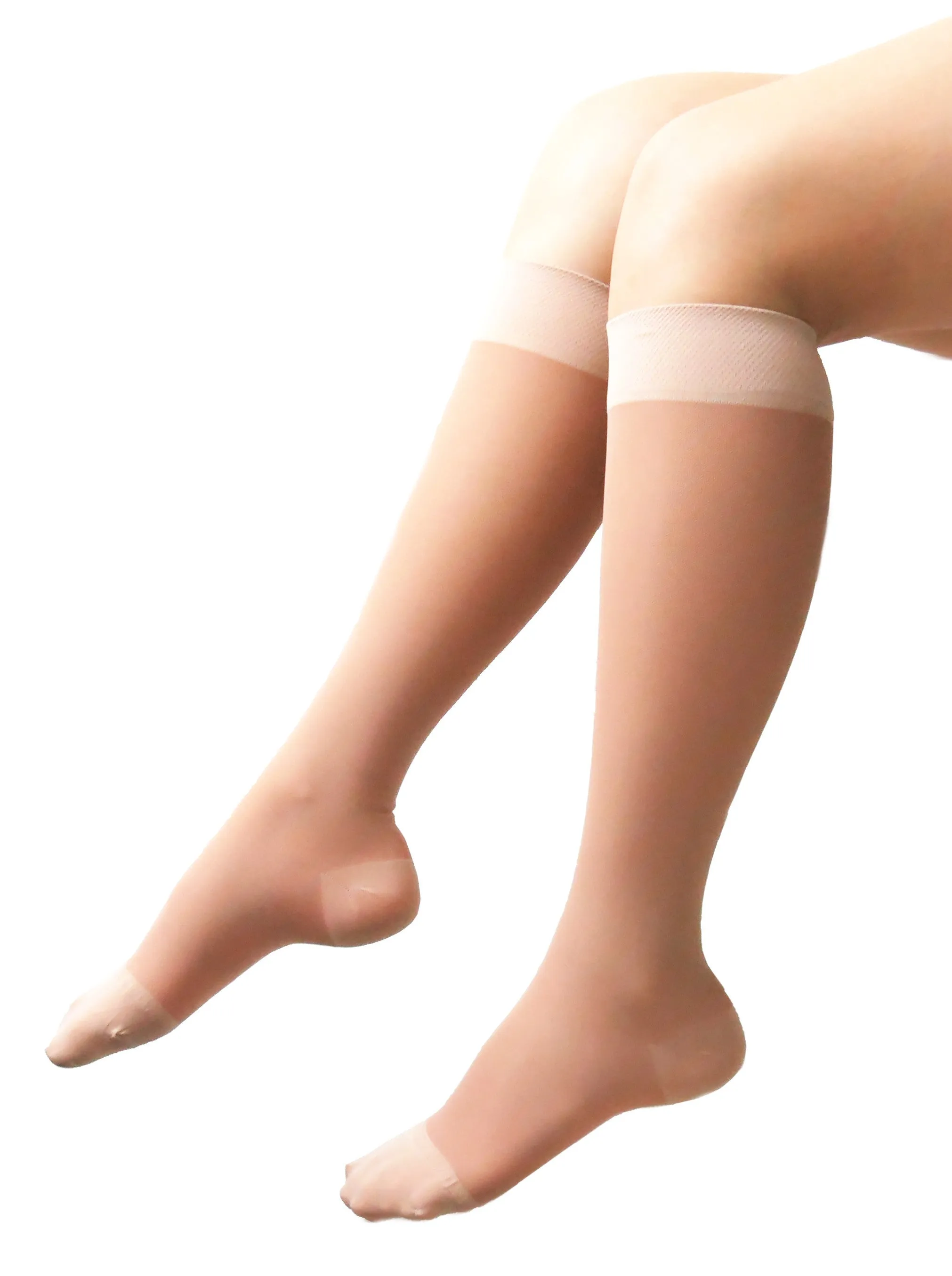 SOUL LEGS Sheer Light Beige Below Knee Stockings 15 - 20mmHG