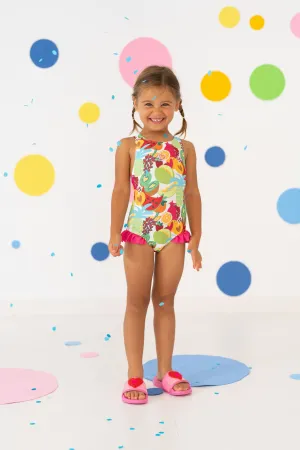 SS24 Agatha Ruiz De La Prada Girls Tropical Fruit Swimsuit