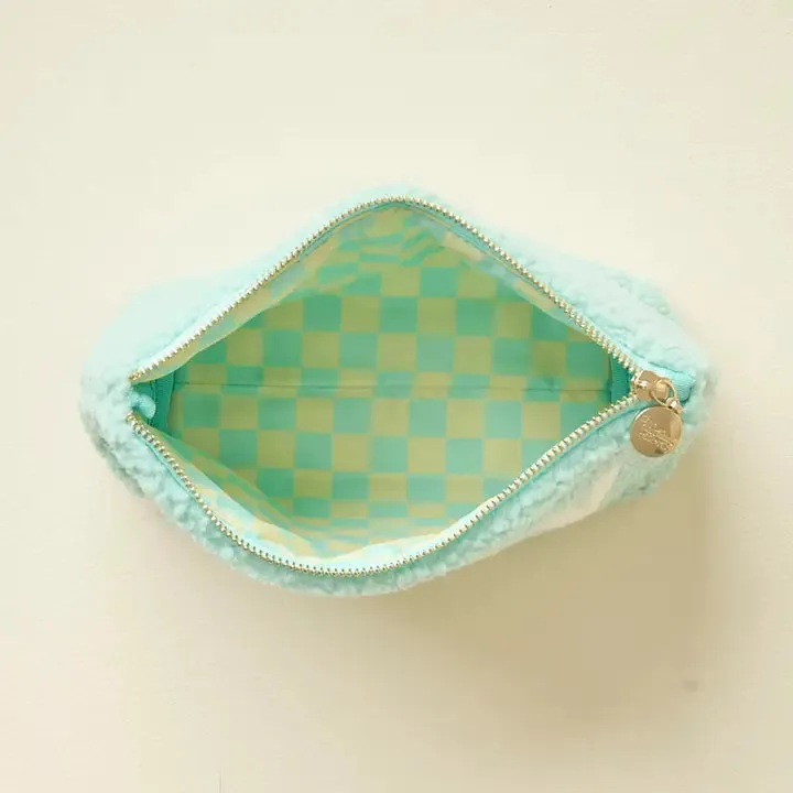 Teddy Zippered Pouch - Salty