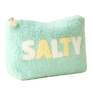 Teddy Zippered Pouch - Salty