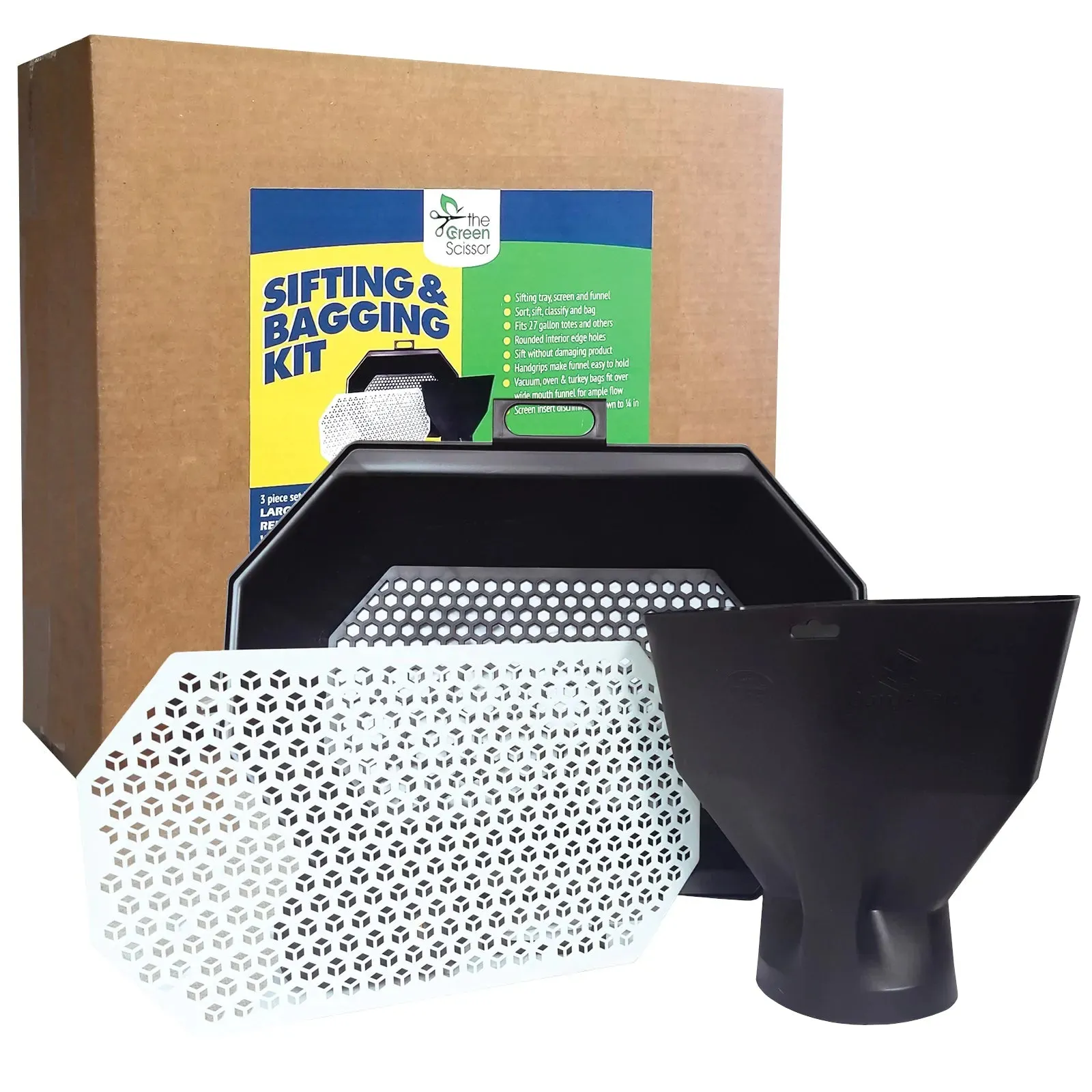 The Green Scissor Sifting and Bagging Kit