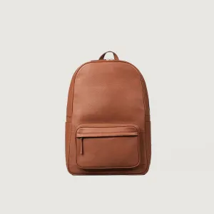 The Philos Brown Leather Backpack
