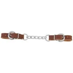 TK30-1394 Chin/Curb Strap Single Chain - Leather