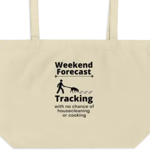 Tracking Weekend Forecast X-Large Tote/Shopping Bag - Oyster