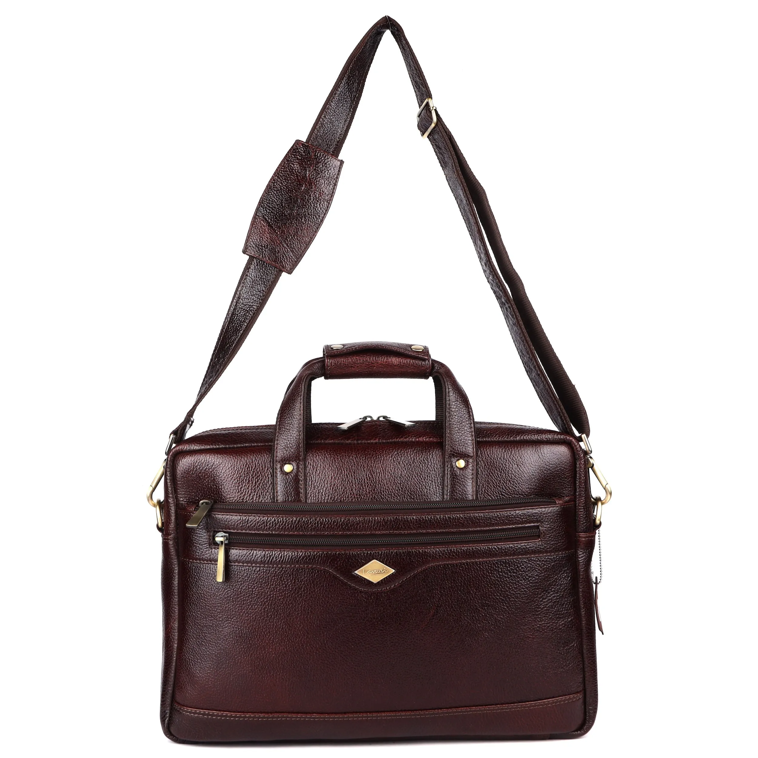 Trailblazer Classic Leather Laptop Bag #2815