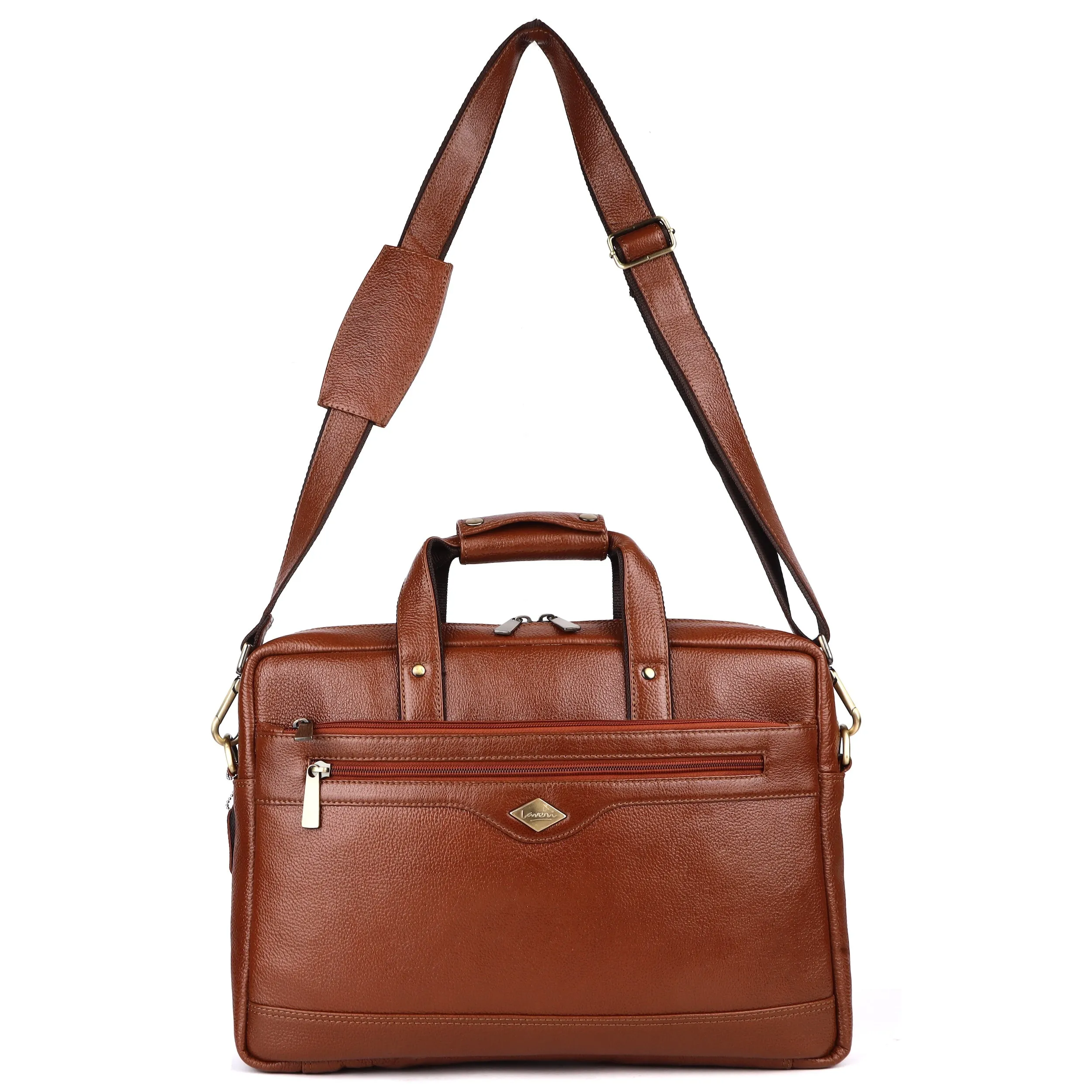 Trailblazer Classic Leather Laptop Bag #2815