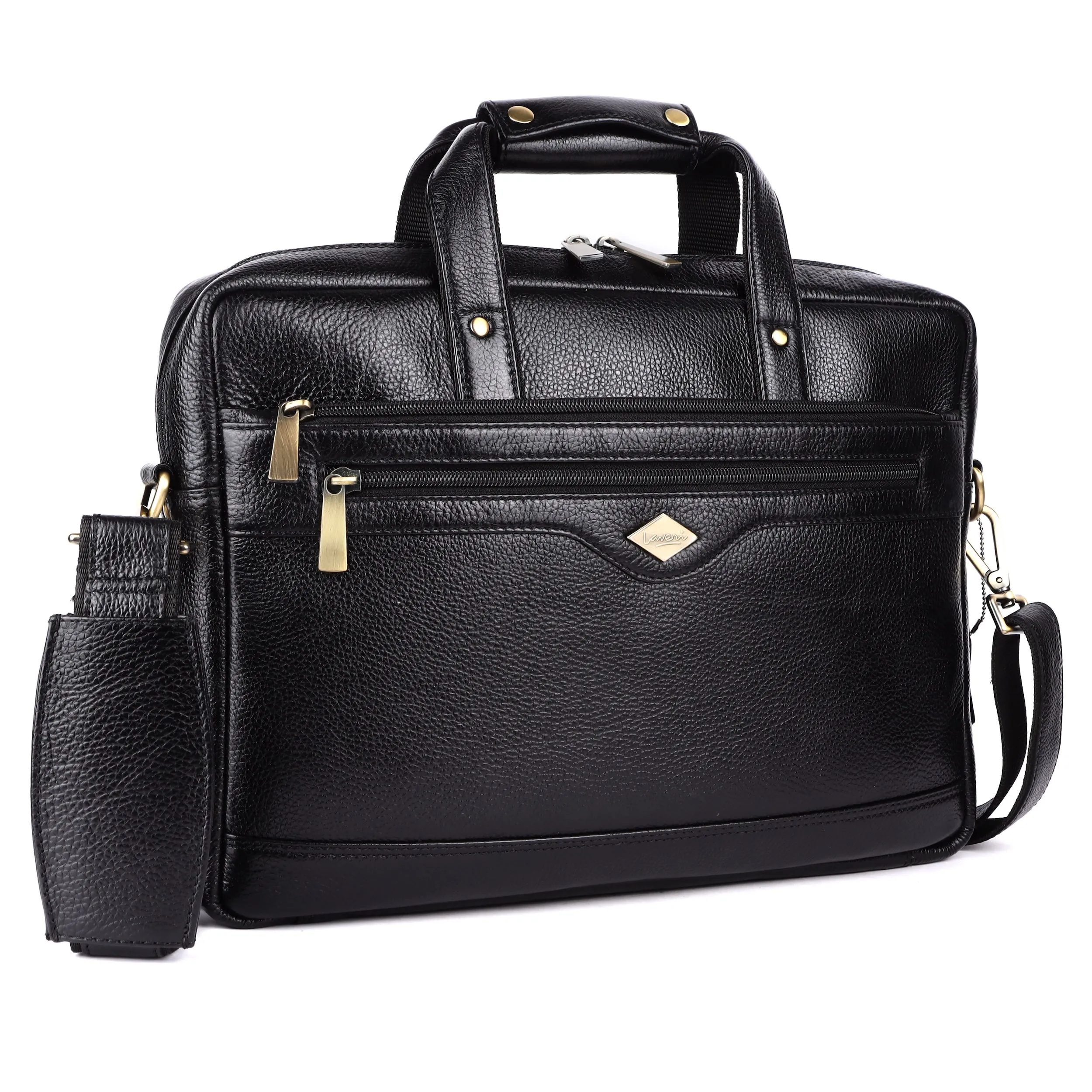 Trailblazer Classic Leather Laptop Bag #2815