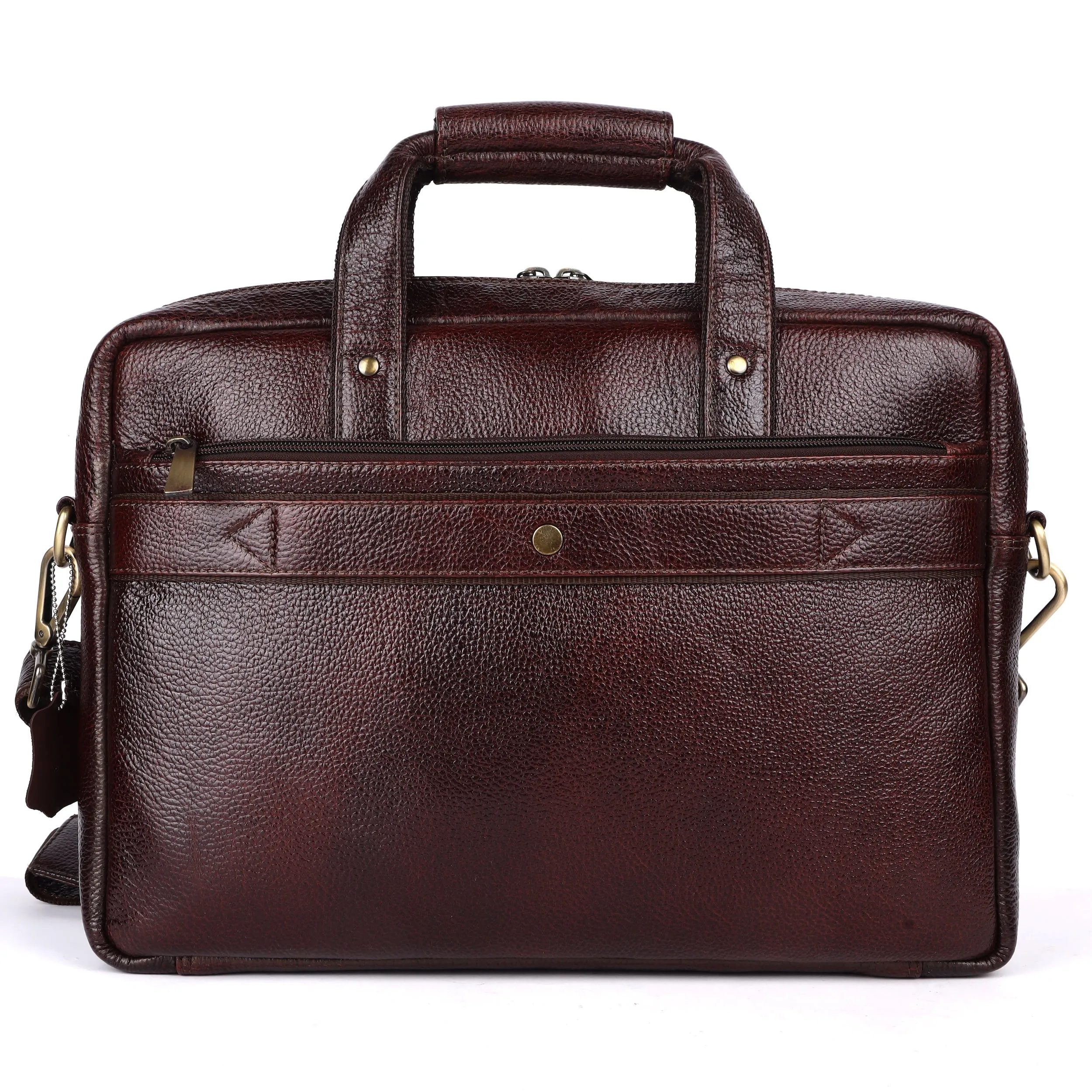 Trailblazer Classic Leather Laptop Bag #2815