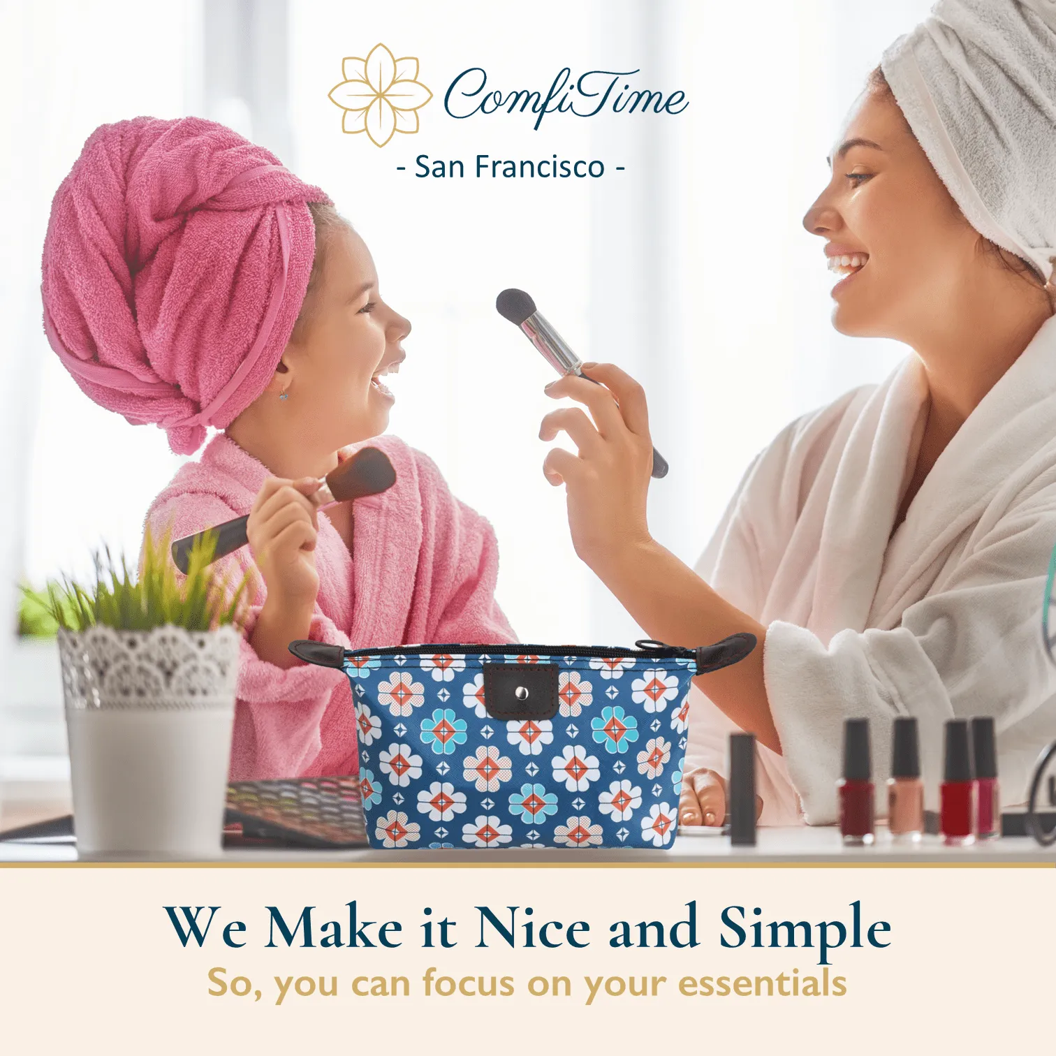 Travel Makeup Bags, 3 Pack