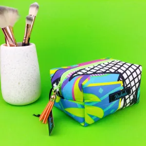Tropical 80’s Party Medium Box Makeup Bag.