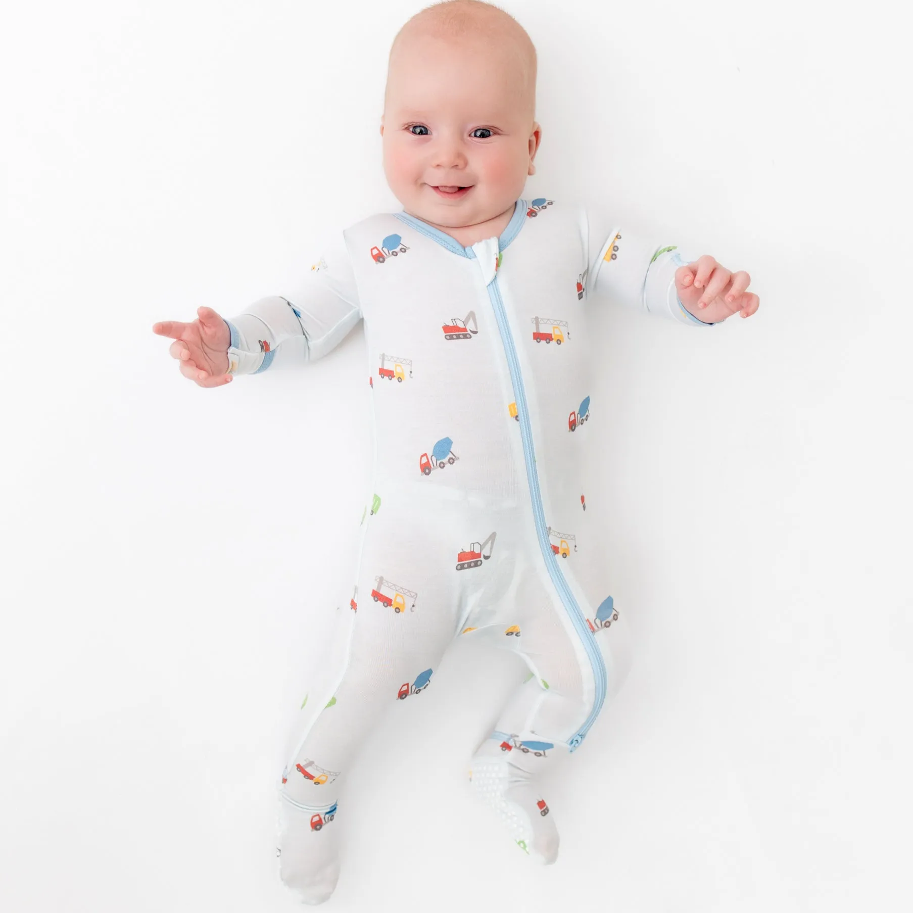 Trucks Zippered Footie
