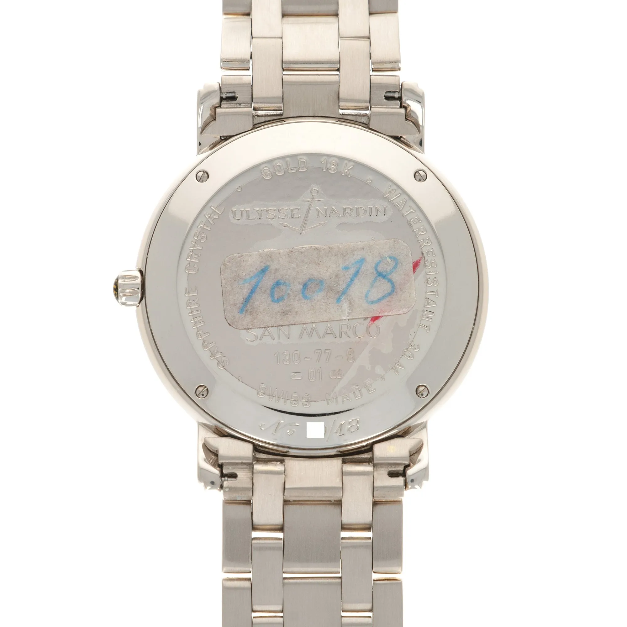 Ulysse Nardin White Gold San Marco Cloisonne Dial Watch
