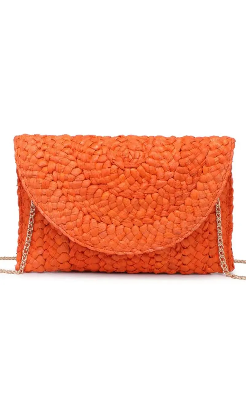 Urban Expressions - Aegean Straw Clutch
