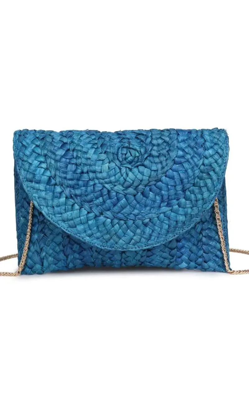 Urban Expressions - Aegean Straw Clutch