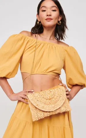 Urban Expressions - Aegean Straw Clutch