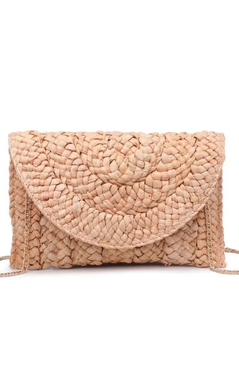 Urban Expressions - Aegean Straw Clutch