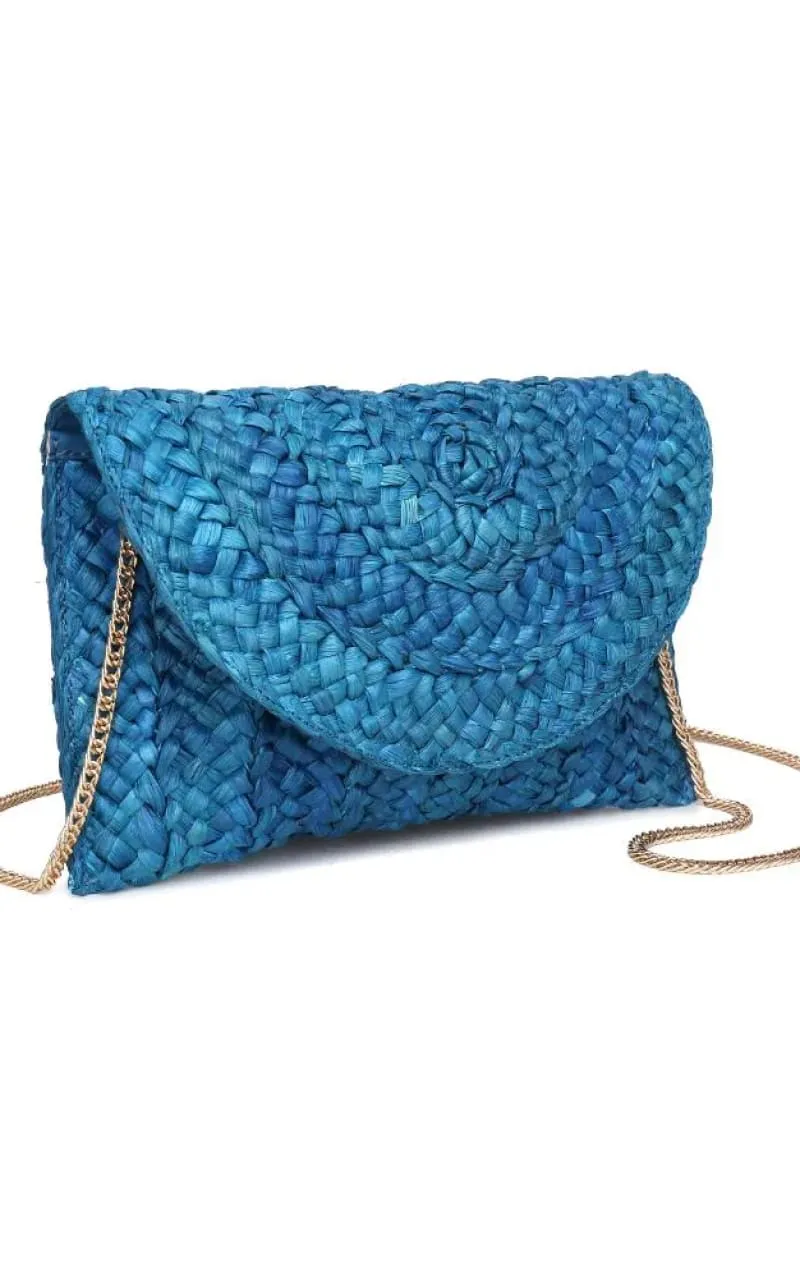Urban Expressions - Aegean Straw Clutch