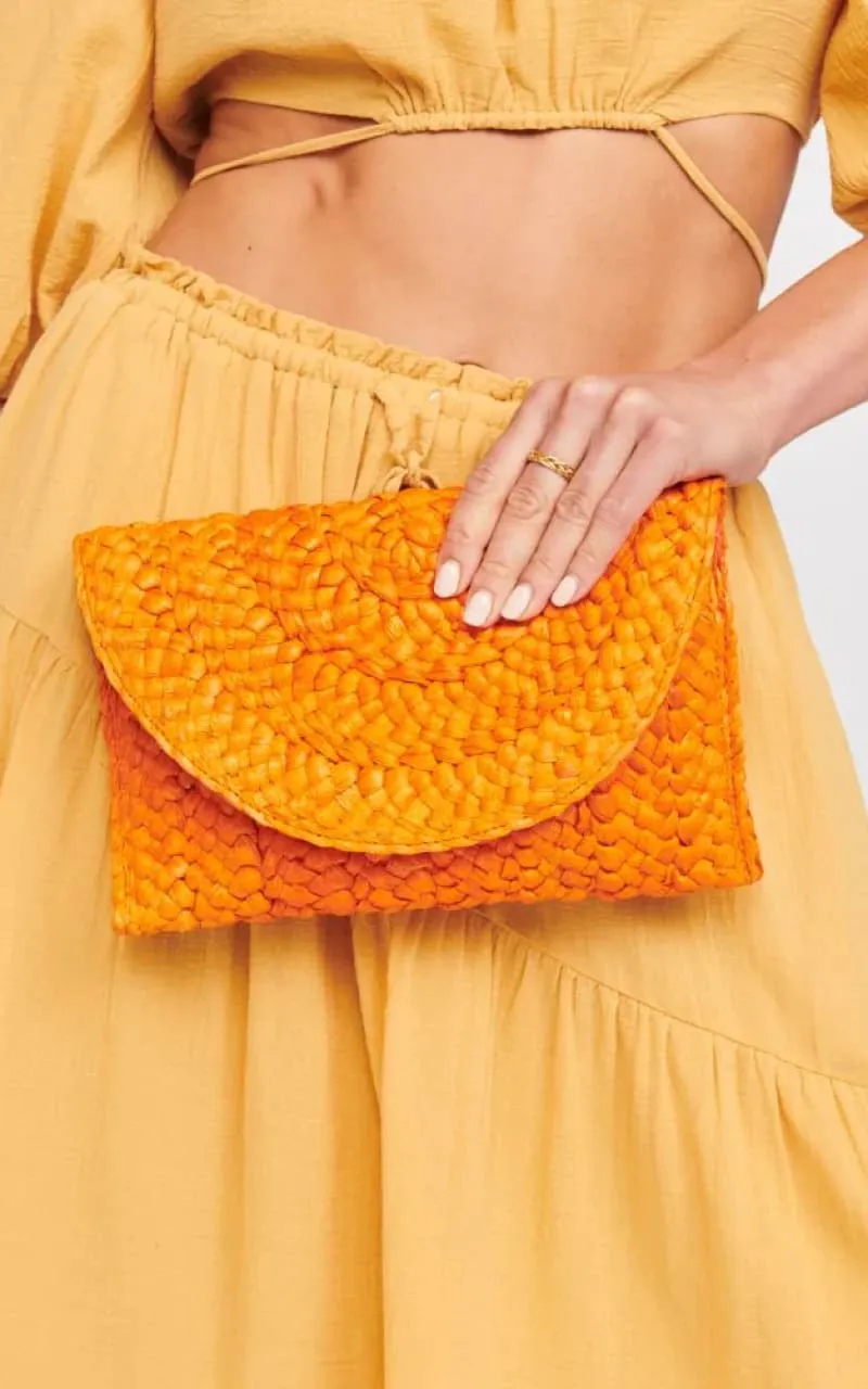 Urban Expressions - Aegean Straw Clutch
