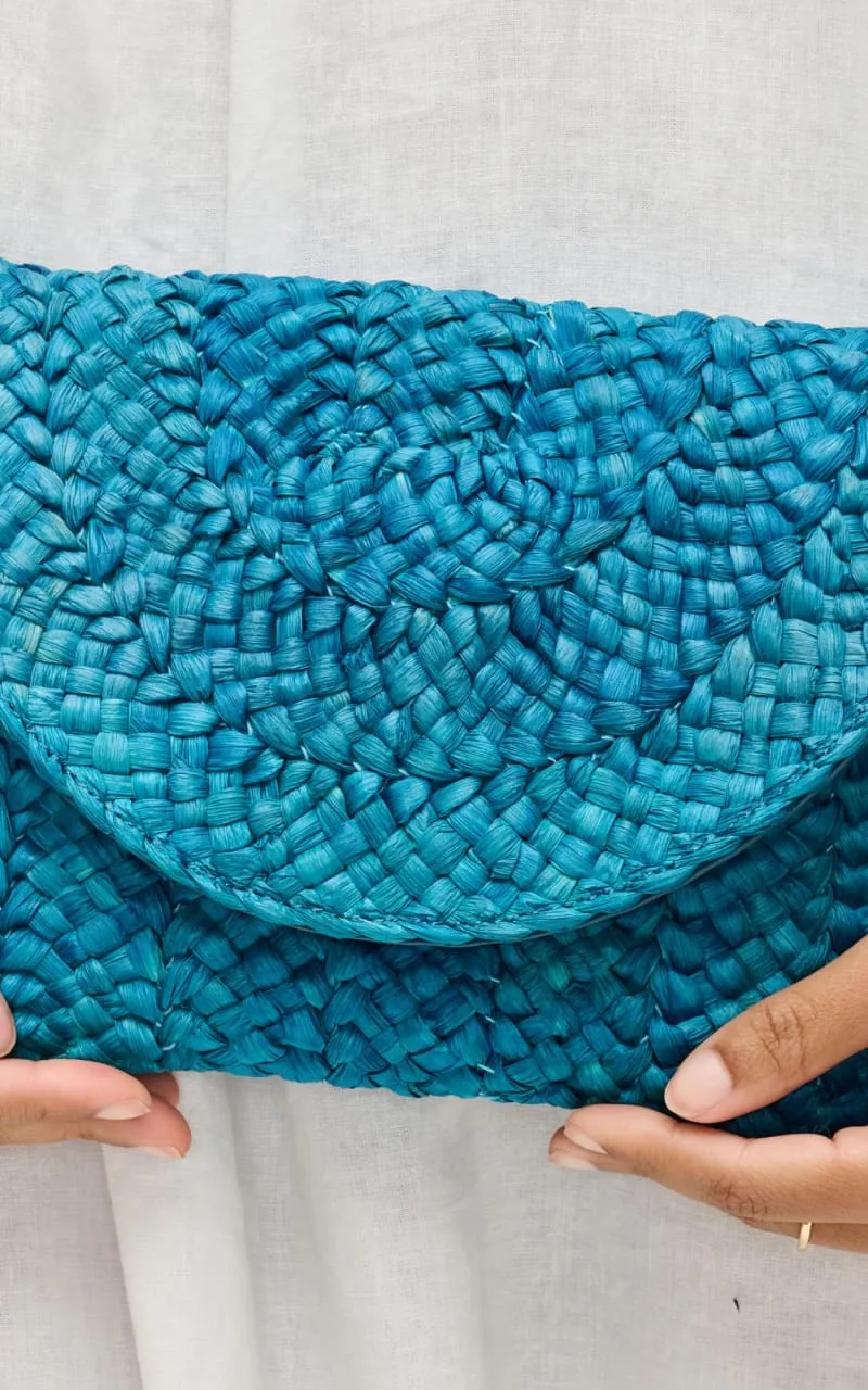 Urban Expressions - Aegean Straw Clutch