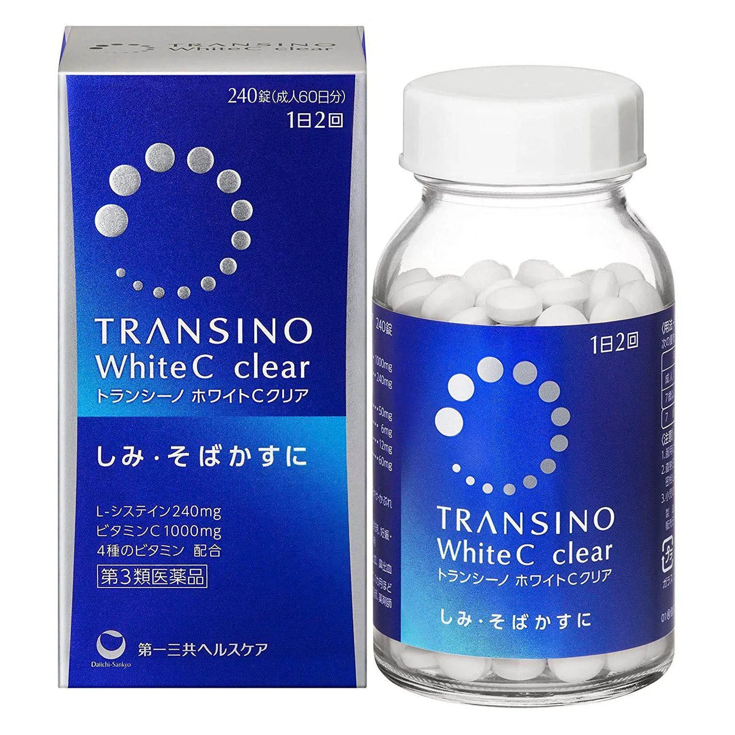 Viên Uống Trắng Da Transino White C Clear 120 viên