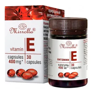Viên Uống Vitamin E Đỏ Mirrolla 400mg của Nga 30 viên