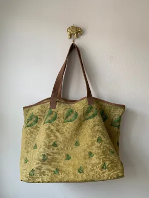 Vintage Kantha Shopping Bag