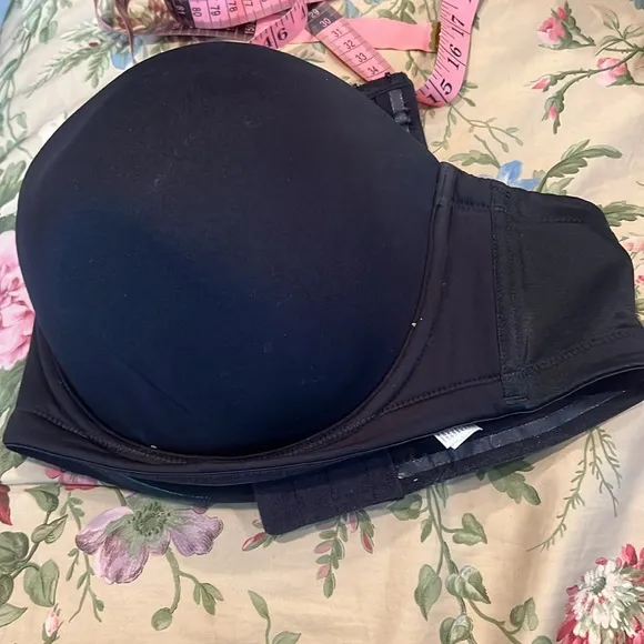 Wacoal strapless Bra EUC black Red Carpet Strapless Underwire Women's