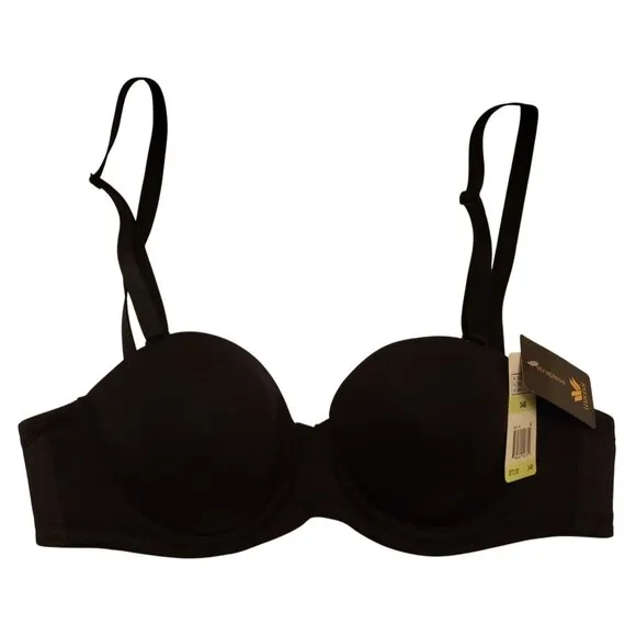 Wacoal Women Red Carpet Convertible Full Bust Underwire Bra 854119 Black Sz 34B