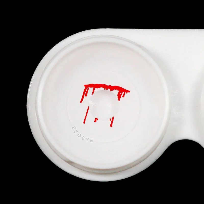 White Slit Halloween Contact Lenses Yearly