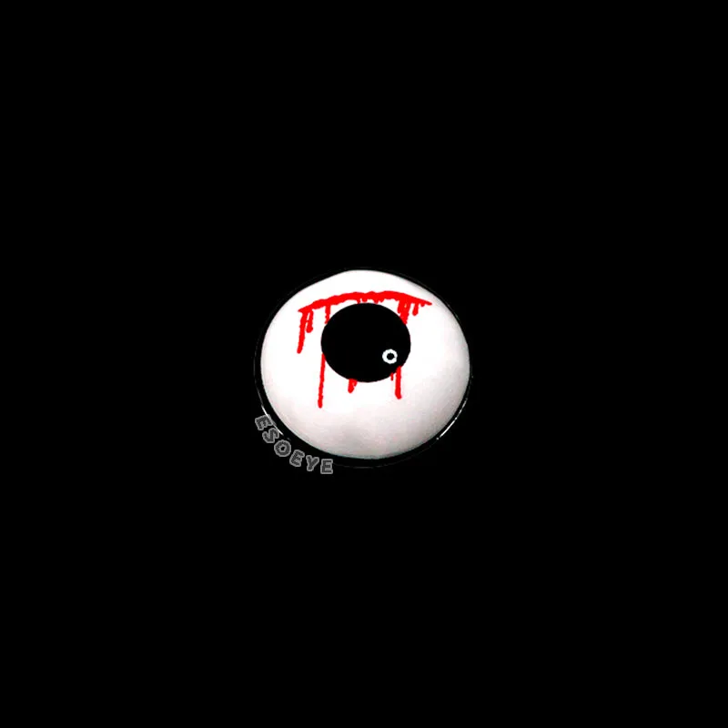 White Slit Halloween Contact Lenses Yearly